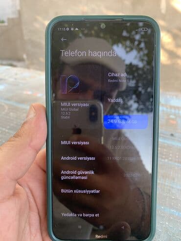 nur line: Redmi Note 8, 64 GB, rəng - Göy, Barmaq izi — 6