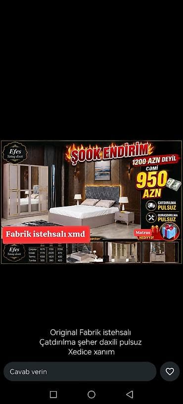 guzgu komod: İkinəfərlik çarpayı, Dolab — 3
