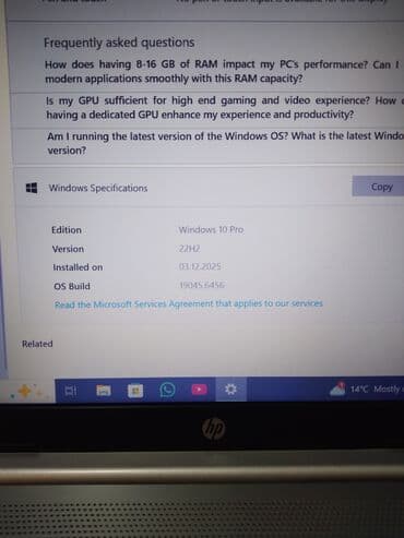 Колье: HP 15.6 ", Intel Core i5, 256 ГБ — 9