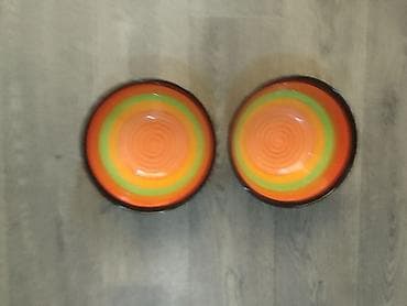 yemek servizi: Nahar dəsti, rəng - Narıncı, Keramika — 6