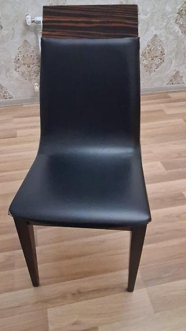 Masalar: Mətbəx üçün, Qatlanmayan, rəng - Qara Stul — 1