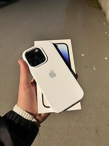 telefon kabeli: IPhone 14 Pro, 128 GB, Space Gray, Zəmanət, Simsiz şarj, Face ID — 1