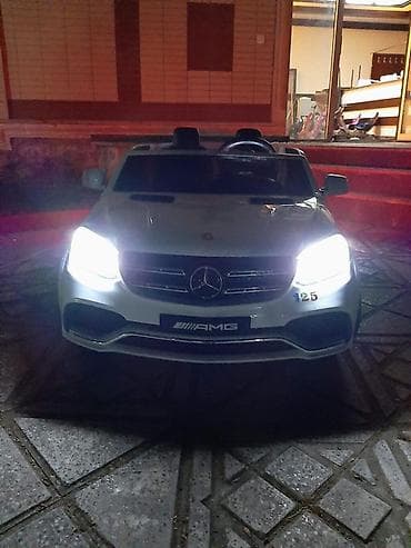 Uşaq elektrikli maşın – Mercedes-Benz GLS63 AMG stili, ağ rəng — 4