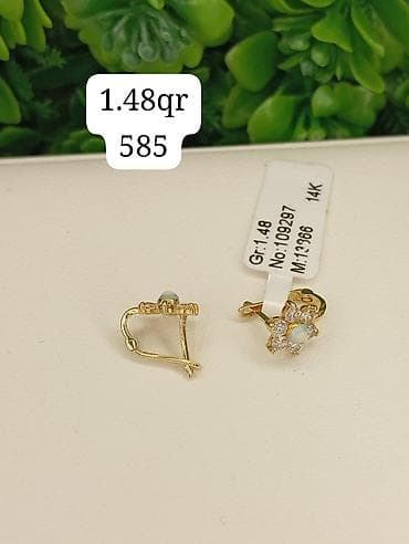 Сумки: Серьги, Желтое золото, 585 проба, 1 г — 1