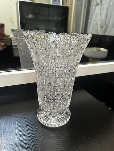 Вазы: Одна ваза, Богемское стекло — 1