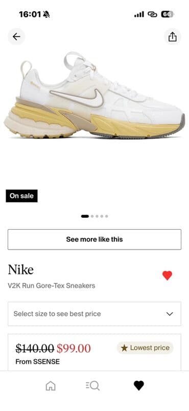 air max qadın krossovkaları: Nike V2K Run Gore‑Tex Sneakers - Model: Nike V2K Run Gore‑Tex - Üst — 2