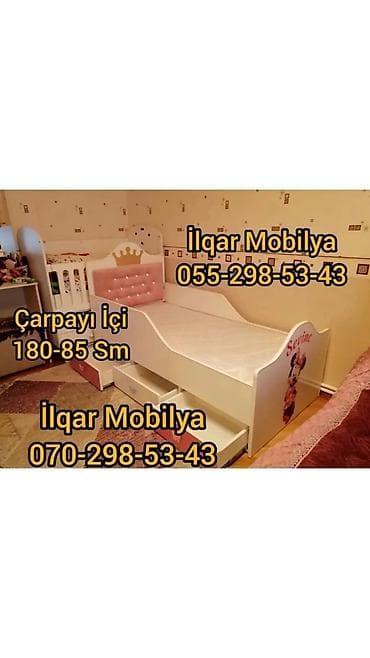 ucuz krafat: Qız üçün, Yeni, Çarpayı, Bazasız, Matrassız, Siyirməsiz — 10