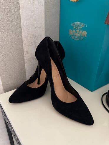 derihan ayakkabı: Tuflilər, Ölçü: 38, rəng - Qara, İşlənmiş — 1