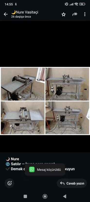 Hazır biznes: 🌙 *Nure* 🌀 *Satılır* — *lavaş açan aparat* ✔ *Demək olar ki — 1