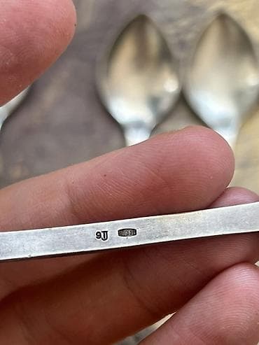 Qedimi 916 gümüş dekorativ çay qaşıqları
tam kolleksiya — 5
