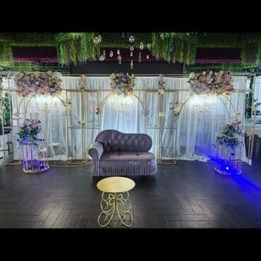 акция let's go 2021: Tədbir dekorasiyası və bəzək icarəsi - Qızıl tonlarda metal — 10