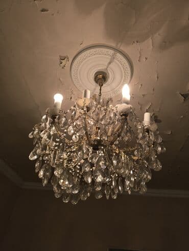 настольная лампа: Çılçıraq, 5 lampa, Xrustal — 1