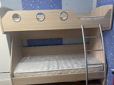 tək carpayi: Oğlan və qız üçün, Çarpayı, Matras ilə, Siyirməsiz, Laminat — 3