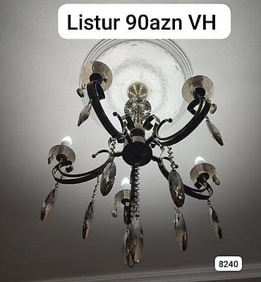 led iwiqlar: Çılçıraq, 6 lampa, Metal — 1