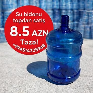 su çənlərinin satışı: Su bidonu – topdan satış - Həcmi: təxminən 19 litr kateqoriyası üçün — 1