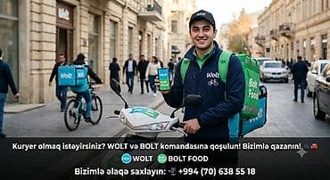 bolta surucu: Sürücü-kuryer tələb olunur, Şəxsi nəqliyyat vasitəsi ilə, Təcrübəsiz — 1