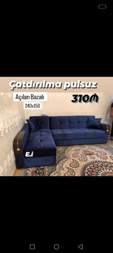 kunc divan modelleri 2020: Künc divan, Açılan, Bazalı, Parça, Şəhərdaxili pulsuz çatdırılma — 5