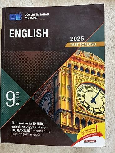 Məhsul: “ENGLISH 2025 – Test Toplusu” Nəşriyyat/İnstitut: Dövlət lalafo.az -da Məhsul: “ENGLISH 2025 – Test Toplusu” Nəşriyyat/İnstitut: Dövlət