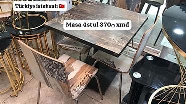 Türkiyə istehsalı 🇹🇷 Masa 4stul Çatdırılma şeher daxili pulsuz