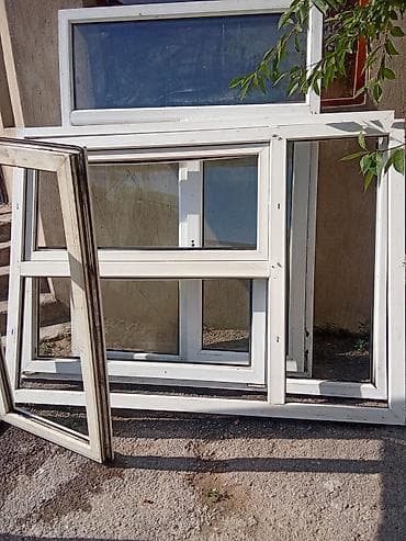 plastik: Plasdik pencere qapi 10 eded eyni ölçüde var eni 140 hundurluyu 198 — 2
