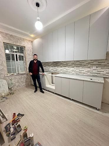 Sifarişlə mətbəx dəsti, Özü çəkən petlələr, MDF, Kredit var, Pulsuz çatdırılma