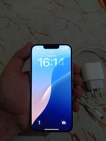 note 14: IPhone 14, 128 GB, White Titanium, Barmaq izi, Face ID — 5