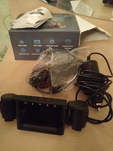 videoregistrator: İkili avtomobil videoqeydiyyat sistemi (dash cam) Xüsusiyyətlər: - Ön — 2