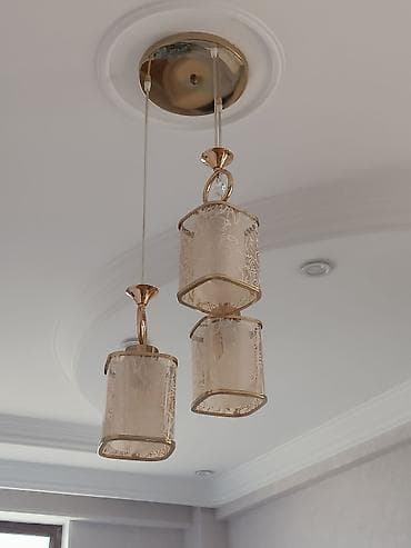 keramik tava: Çılçıraq, 3 lampa, Metal — 2