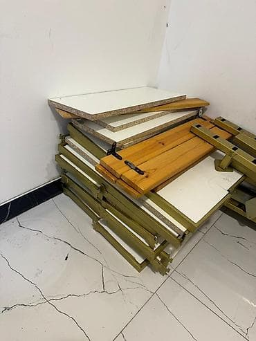 Mağaza rəf sistemi üçün metal konstruksiya və rəf panelləri dəsti - — 2