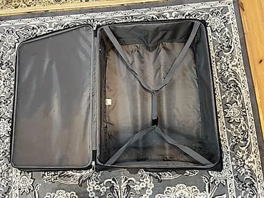 Ovçuluq və balıqçılıq: Böyük ölçülü yumşaq korpuslu səyahət çamadanı - Rəng: qara - — 3