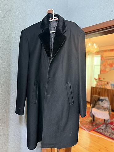 дождевик купить в баку: Kişi palto – qara, klassik dizayn - Model: Uzun, təksıralı klassik — 1