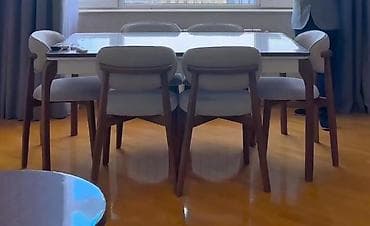 Qonaq otağı üçün, İşlənmiş, Kvadrat masa, 6 stul — 1