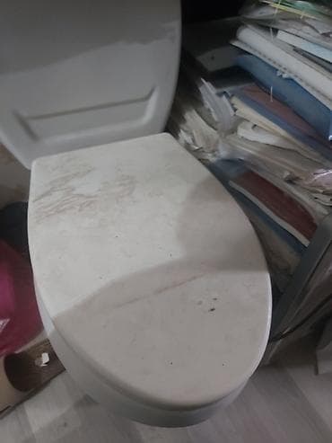 bak temiri: Unitaz (kompakt) – mərmər-ağ rəngli. Baçokun qapağı yoxdur — 1