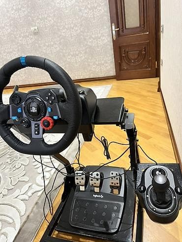 pc joystick qiymeti: PlayStation üçün yarış simulyator dəsti. Komplektə Logitech G seriyalı — 1