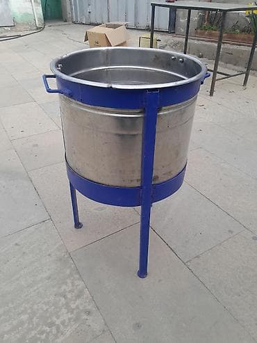 Aş qazanı, rəng - Mavi, Paslanmayan polad