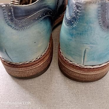 Туфли: Məhsul: Kişi dəridən broq üslublu klassik ayaqqabı - Üslub: Wingtip — 9