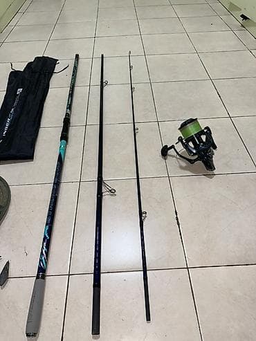 Ovçuluq və balıqçılıq: Sweida Spinning 1heftedir alinib tezedir 4.25 uzunluq 200/400Gram atis — 2