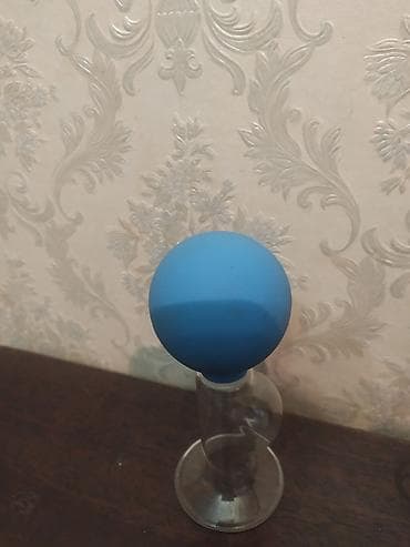 Şüşə damcılayıcı (pipet) – rezin balonlu - Material: şəffaf şüşə