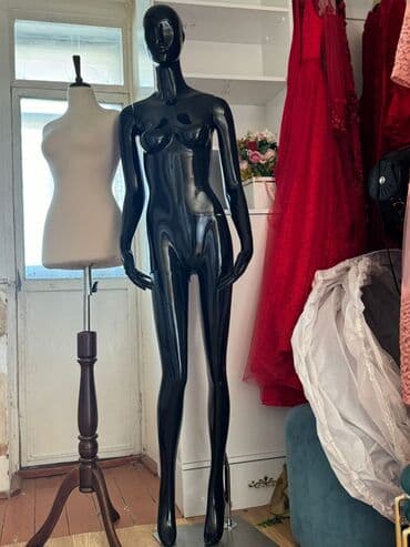 манекен груша: Женский, Пластик, пластмасса, Черный — 1