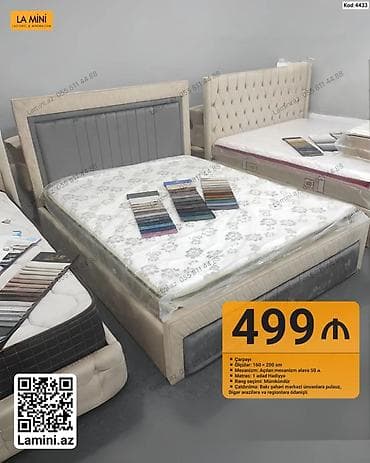 Kod: 4433 Çarpayı – La Mini (Laconic & Minimalism) - Ölçülər: 160