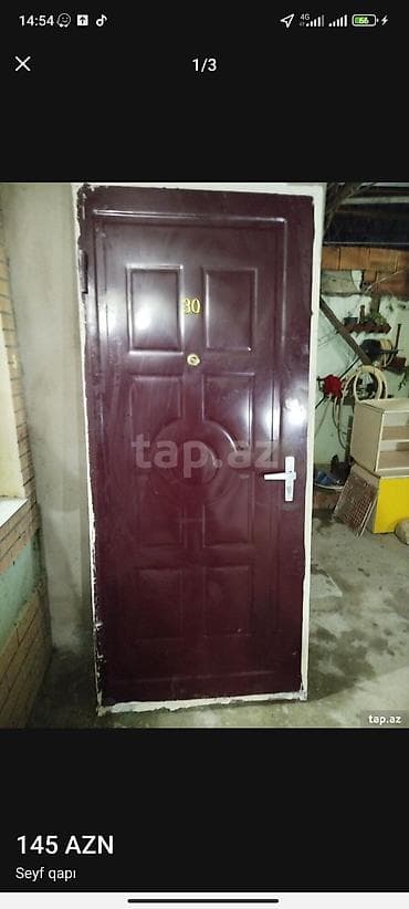 qapi demir qapi seyf qapi: Metall qapılar – müxtəlif modellər - Material: qalın metal/seyf tipli — 4