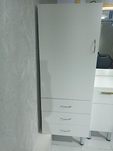 ucuz paltar dolabı: 1 qapı, Siyirməli, Ağ, Digər material, Açılan, Düz dolab — 1