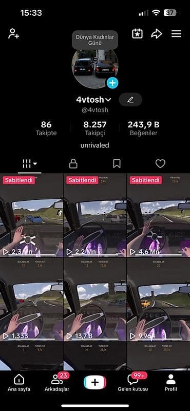 TikTok hesabı satılır – 4vtosh (@4vtosh) - Platforma: TikTok - Niş