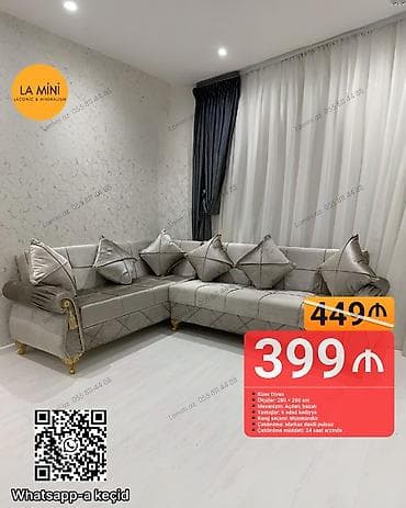 Künc divan, Açılan, Bazalı, Parça, Şəhərdaxili pulsuz çatdırılma