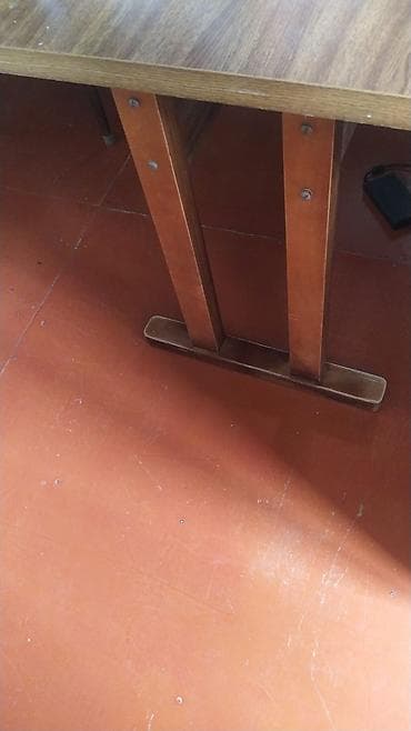 masa transformatoru: Taxta yemək/iş masası - Material: ağac və taxta teksturalı laminat — 3