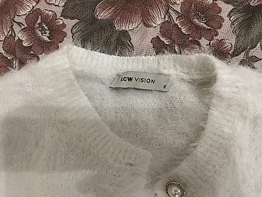 ag jaket: LCW Vision qadın kardiqanı - Rəng: ağ - Ölçü: S (etiketdə göstərilib) — 2