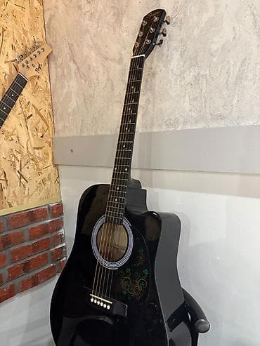 Fleytalar: Akustik gitara, Fender, 6 sim, İşlənmiş, Ünvandan götürmə, Ödənişli çatdırılma — 2