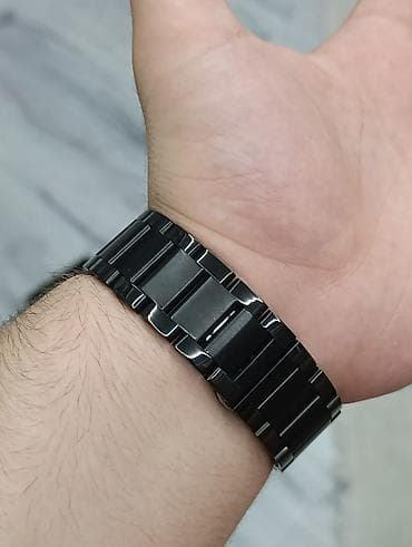 Qara rəngli kişi qol saatı Patek Philips - Korpus və qolbaq: metal — 5