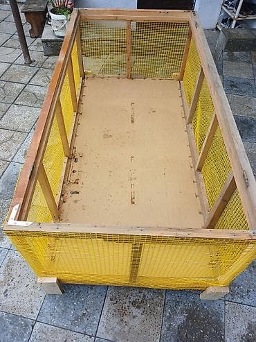 taxda qefes: Taxta karkaslı geniş quş/balıqçılıq üçün qəfəs–volyer - Konstruksiya — 2