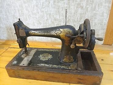 kolleksiyalar: Antik mexaniki tikiş maşını – əl ilə fırladılan - Korpus: tökmə — 4